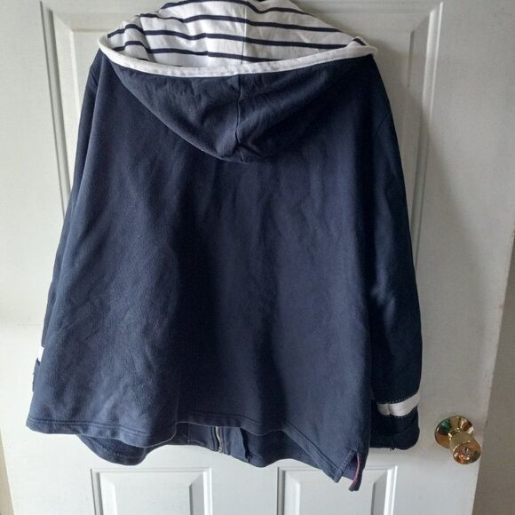 Norton McNaughton Woman 3X Long Sleeve Red Stars and White Stripe Cotton Jacket - Picture 3 of 7